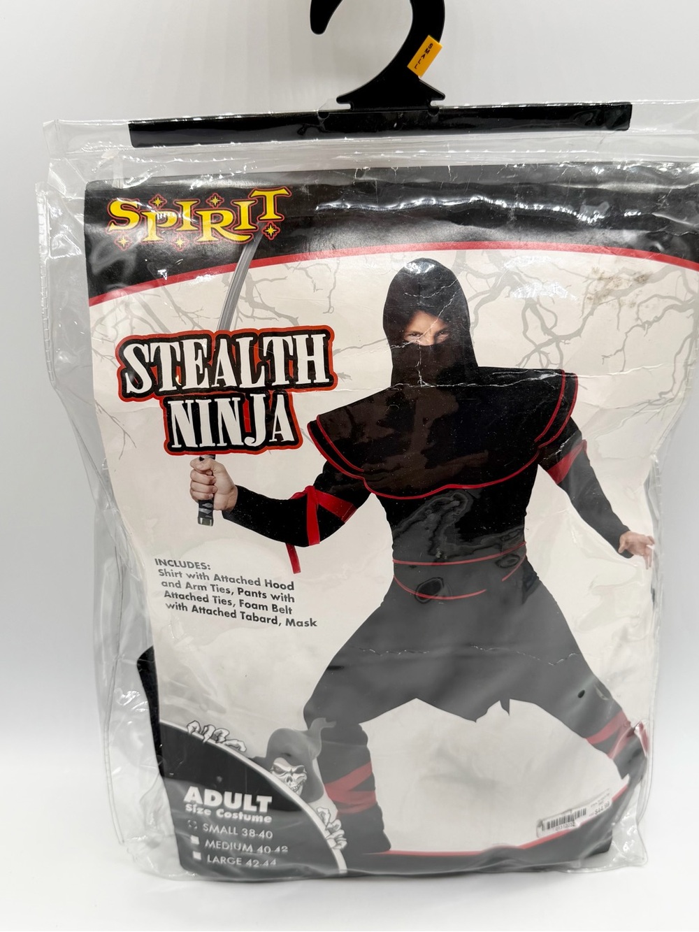 Spirit Halloween Stealth Ninja Halloween Costume Black Men’s Size Small
